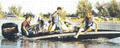 black boat